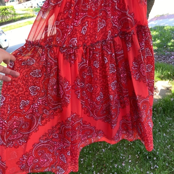 Banana Republic Blogger Favorite! Paisley Pleaded Midi Dress, 6 - Picture 8 of 11